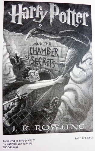 J.K. Rowling: Harry Potter and the Chamber of Secrets (1999, National Braille Press)