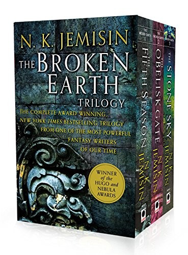 N.K. Jemisin: The Broken Earth Trilogy: The Fifth Season, The Obelisk Gate, The Stone Sky (2018, Orbit)