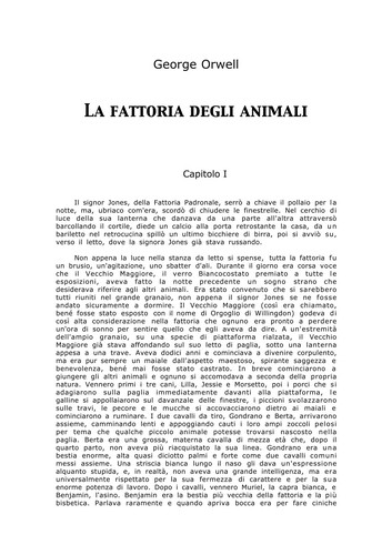 George Orwell: La fattoria degli animali (Italian language, 2000, Oscar Mondadori)